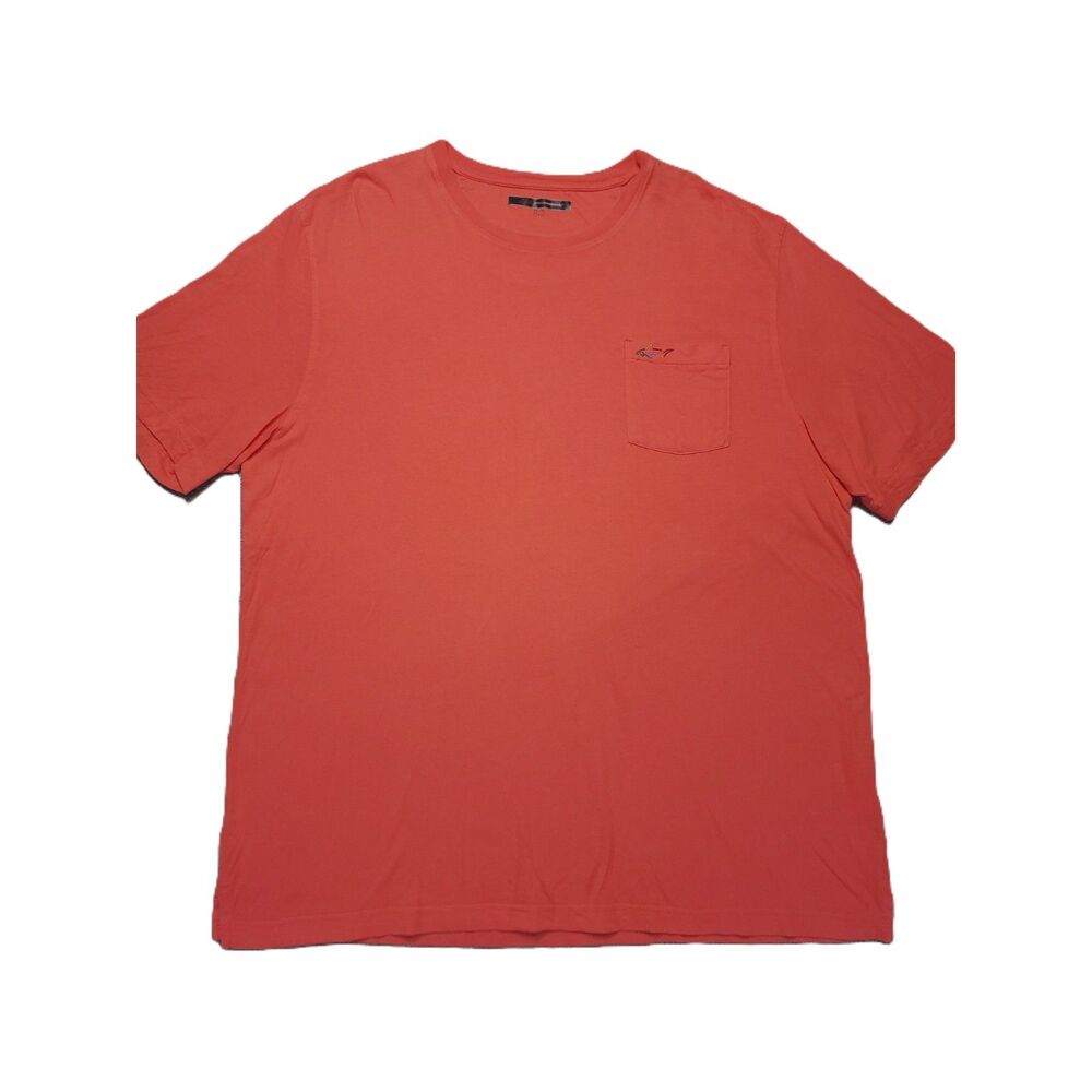 Greg Norman Pocket T Shirt Mens XXL Short Sleeve Orange Cotton